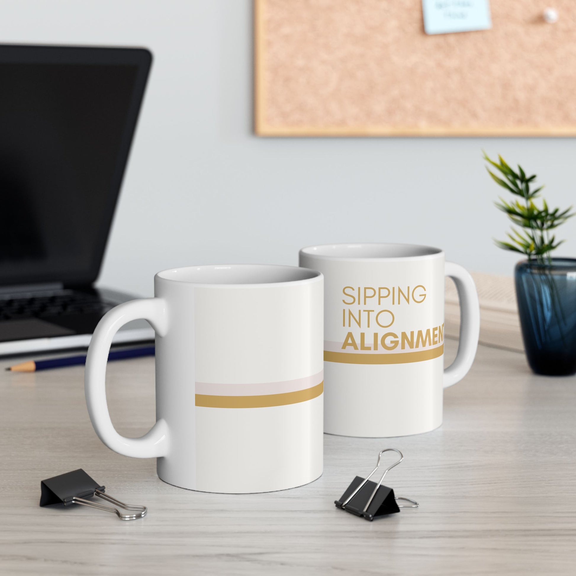 Sipping Into Alignment Ceramic Mug