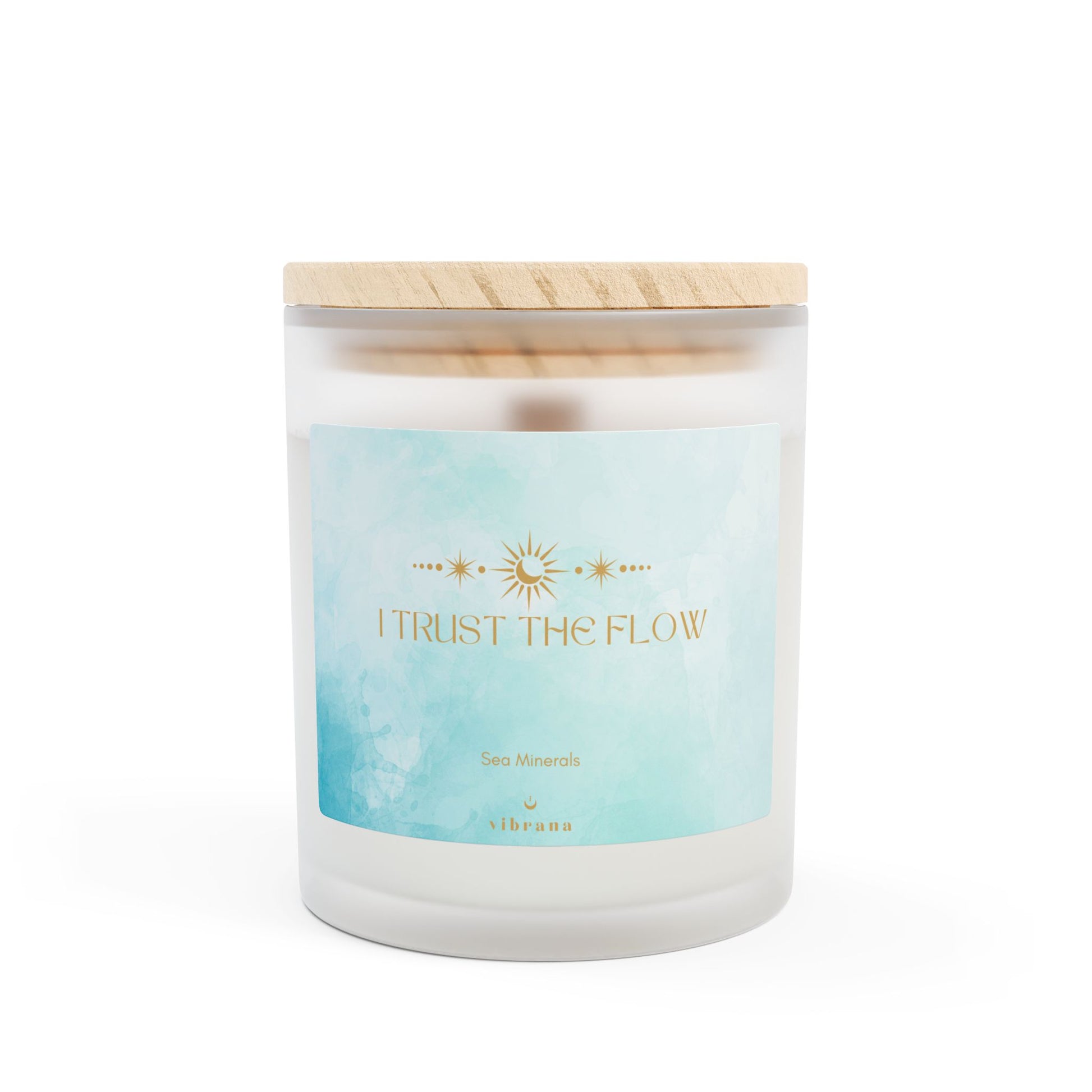 I Trust The Flow Frosted Glass Candle