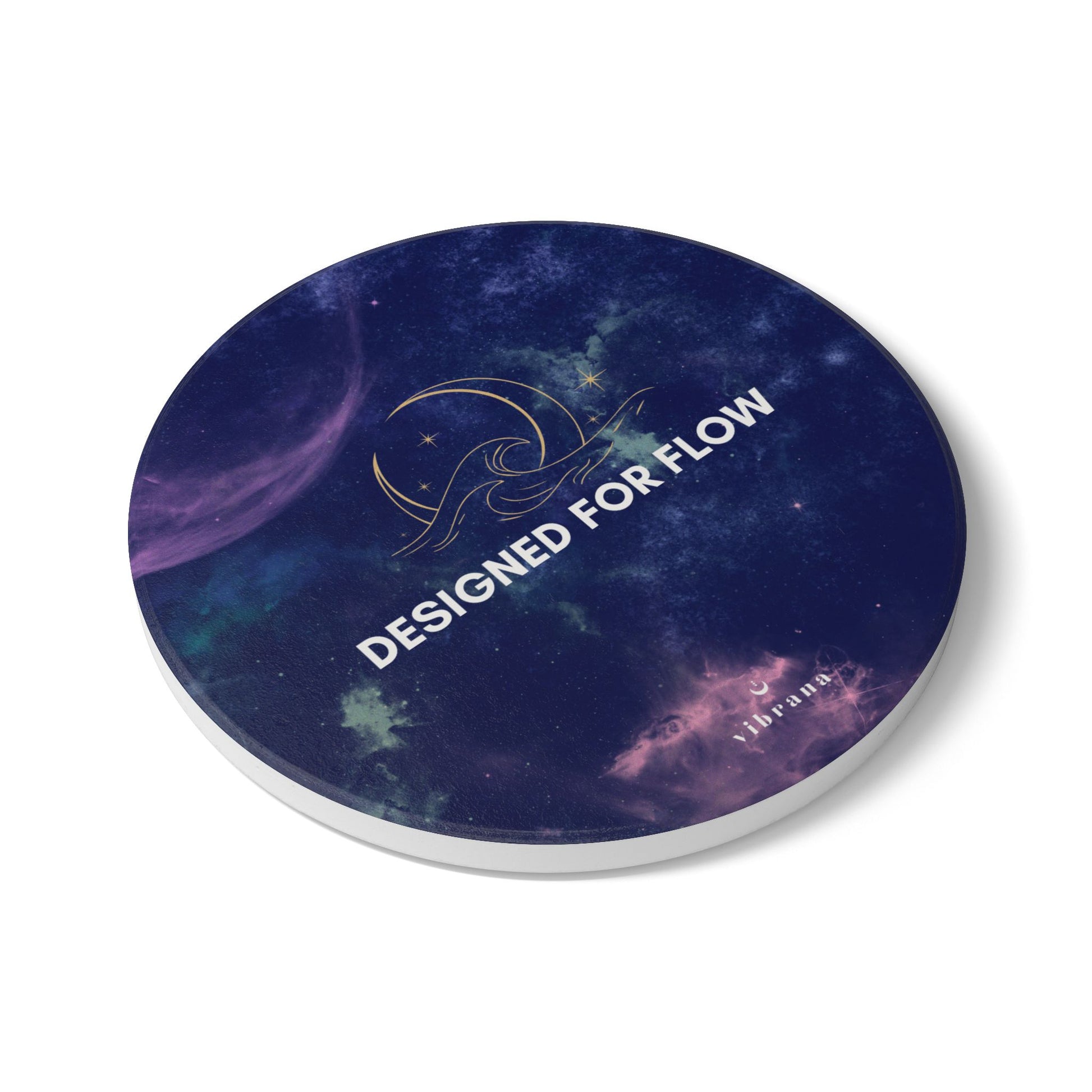 Designed For Flow Ceramic Coaster