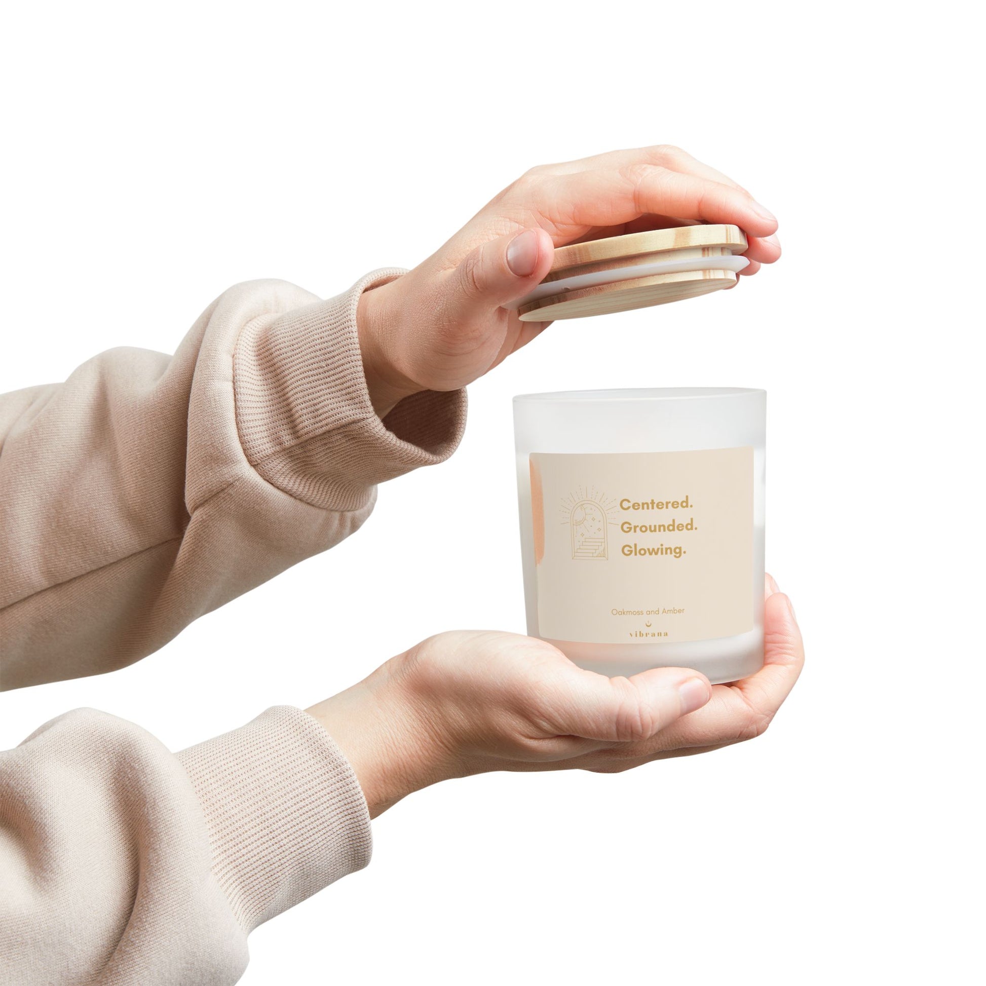 Serene Frosted Glass Candle