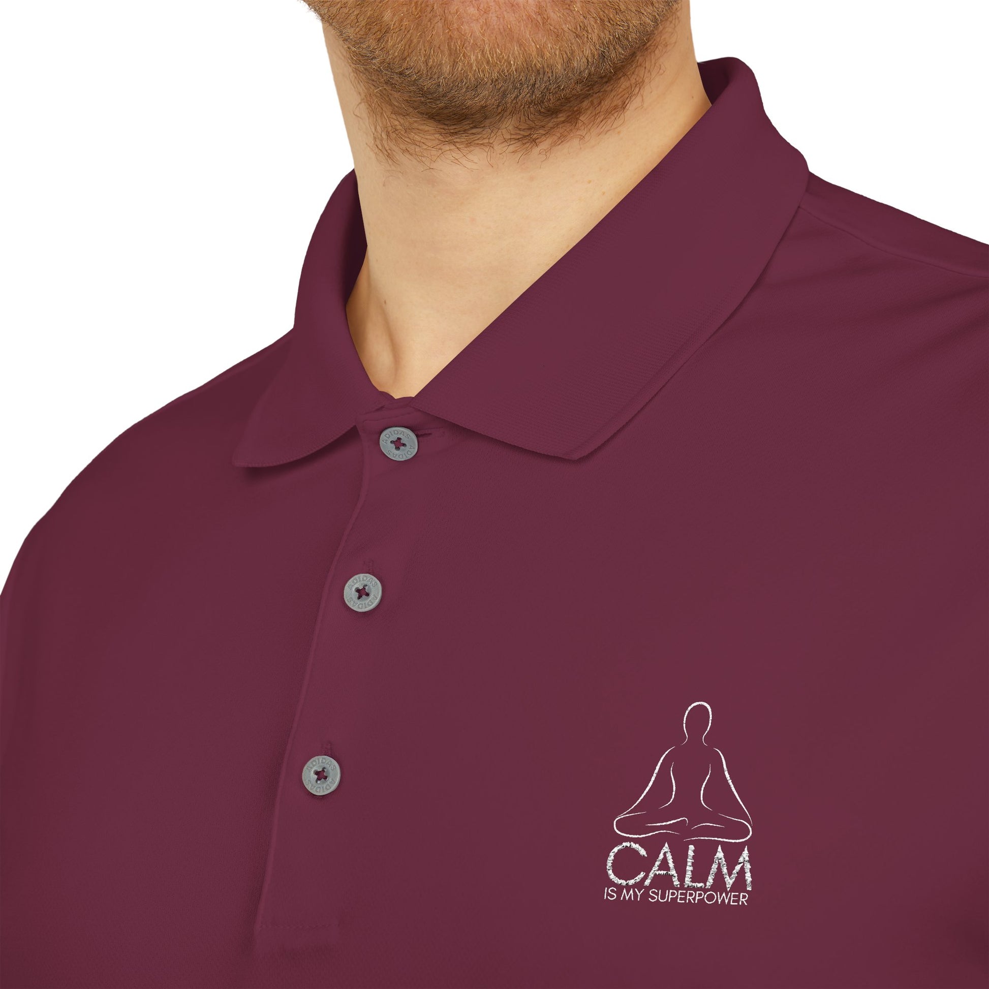 adidas Calm Is My Superpower Unisex Performance Polo