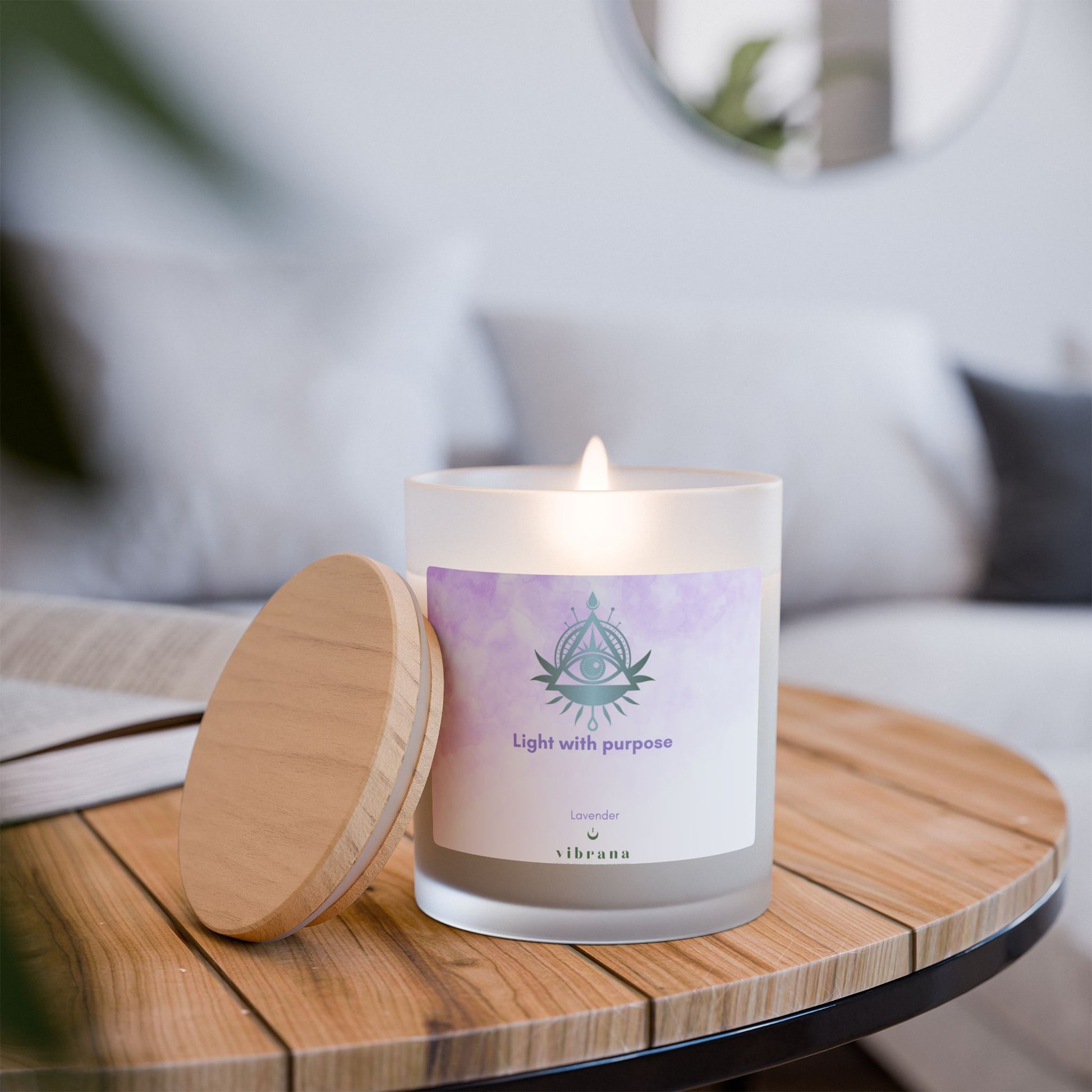 Light with Purpose Frosted Glass Candle