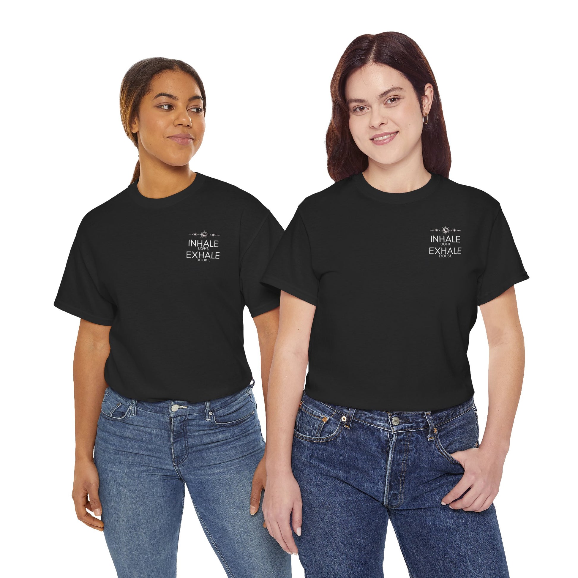 Inhale Light Exhale Doubt Heavy Cotton Tee