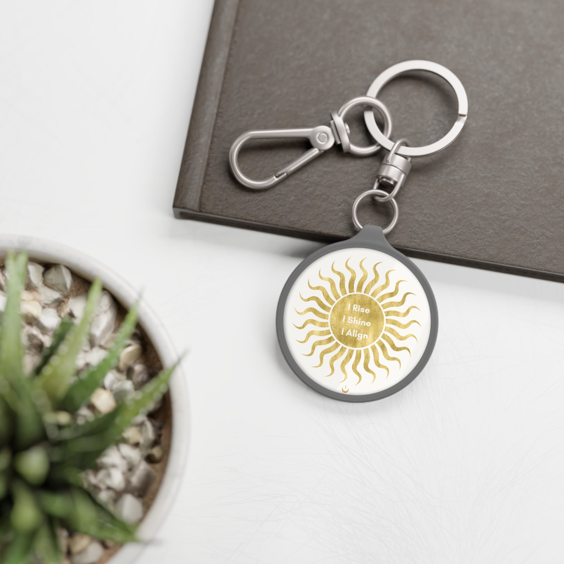I Rise I Shine I Align Keychain