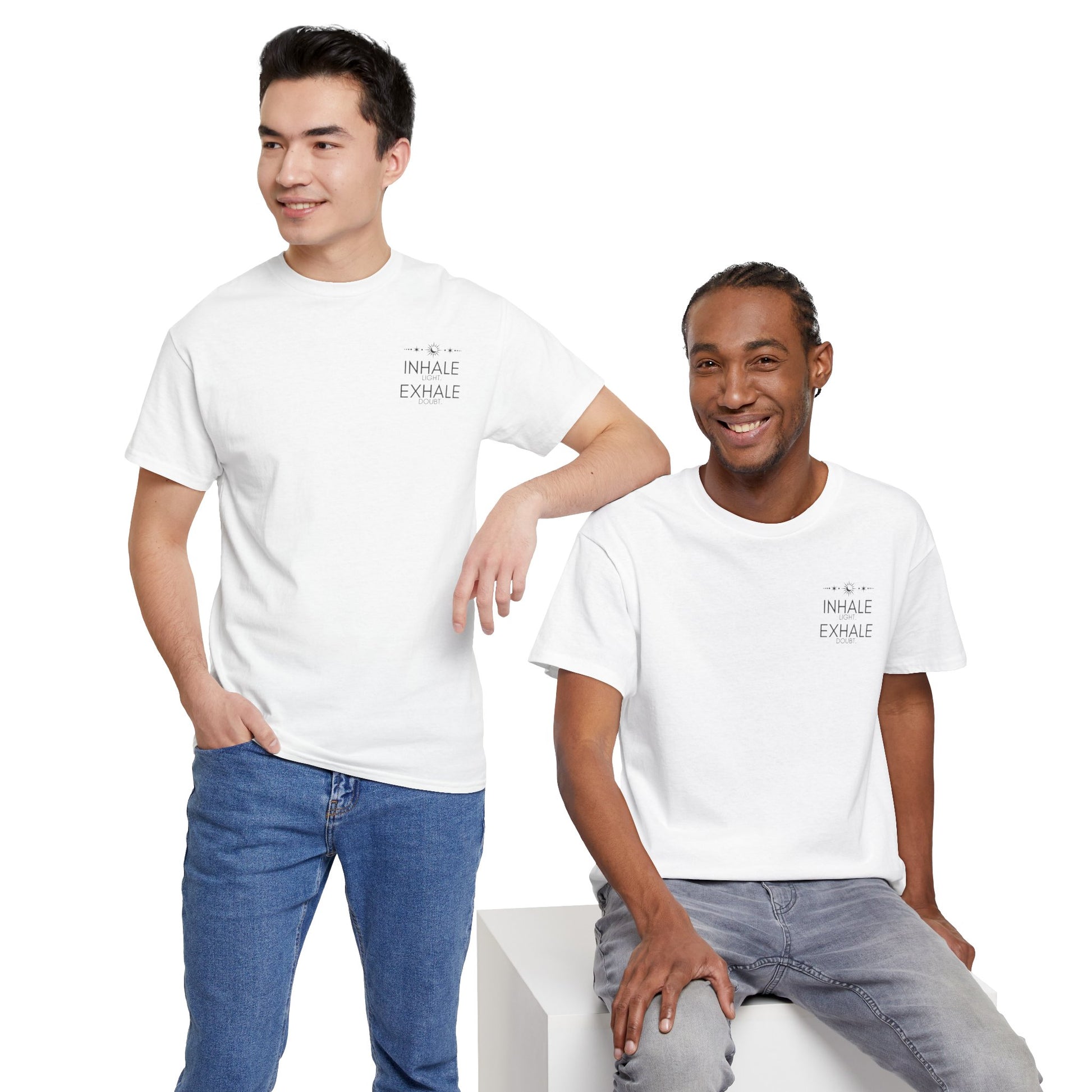 Inhale Light Exhale Doubt Heavy Cotton Tee