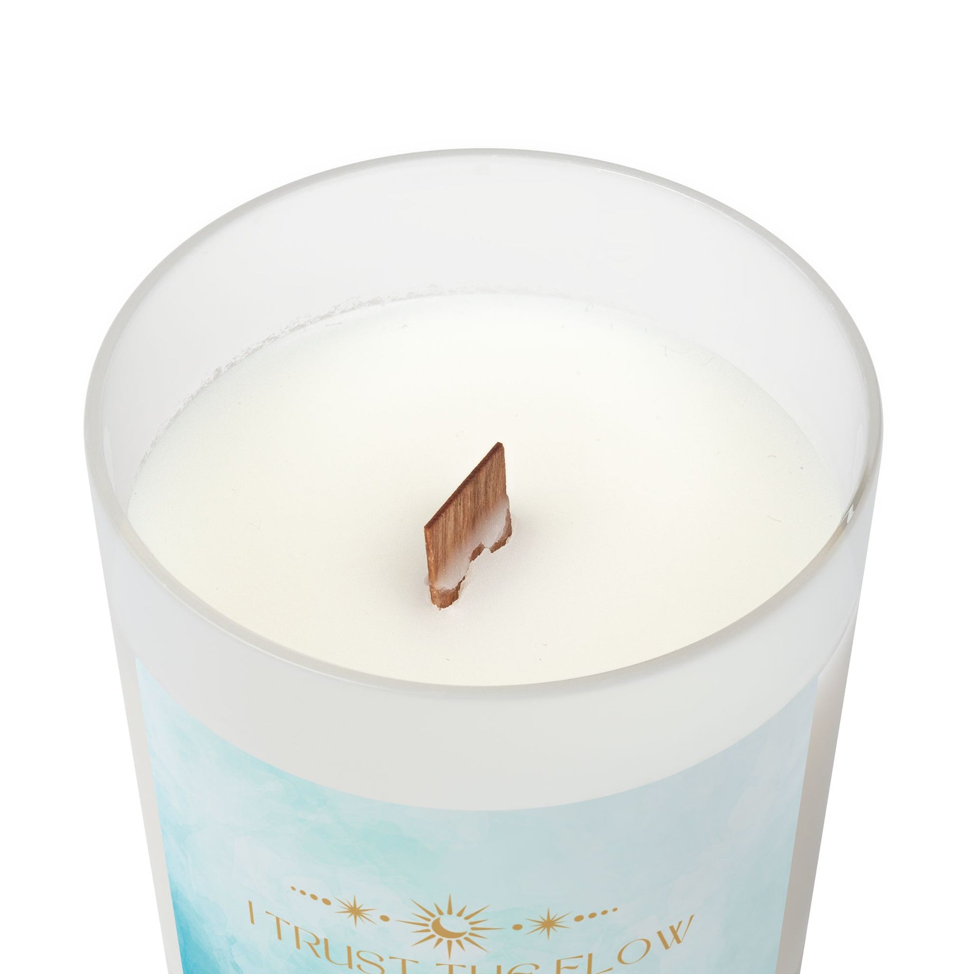 I Trust The Flow Frosted Glass Candle