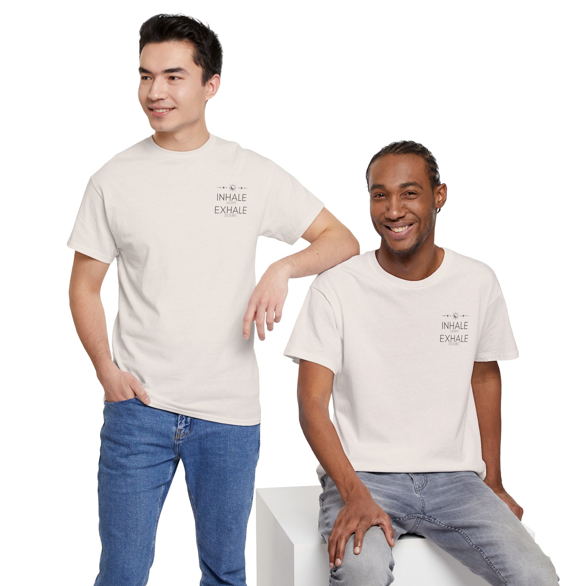 Inhale Light Exhale Doubt Heavy Cotton Tee