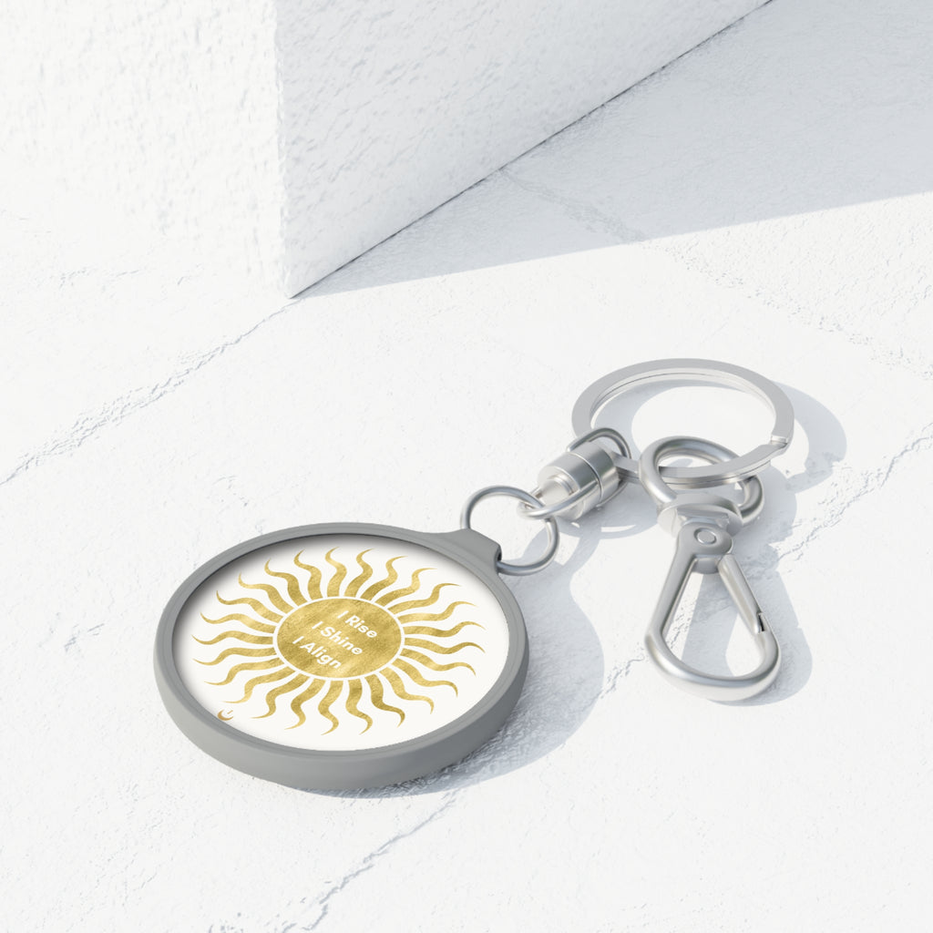 I Rise I Shine I Align Keychain