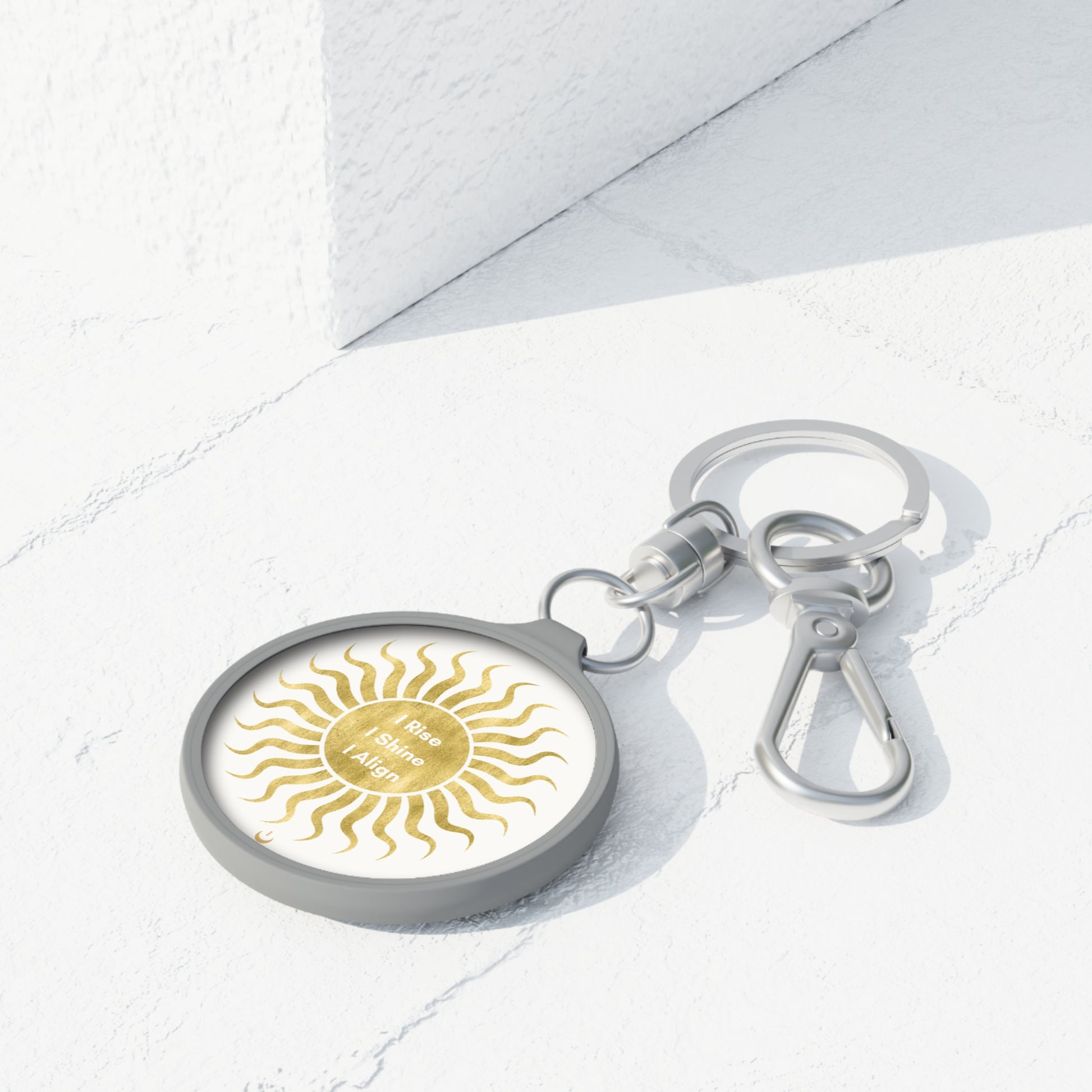 I Rise I Shine I Align Keychain