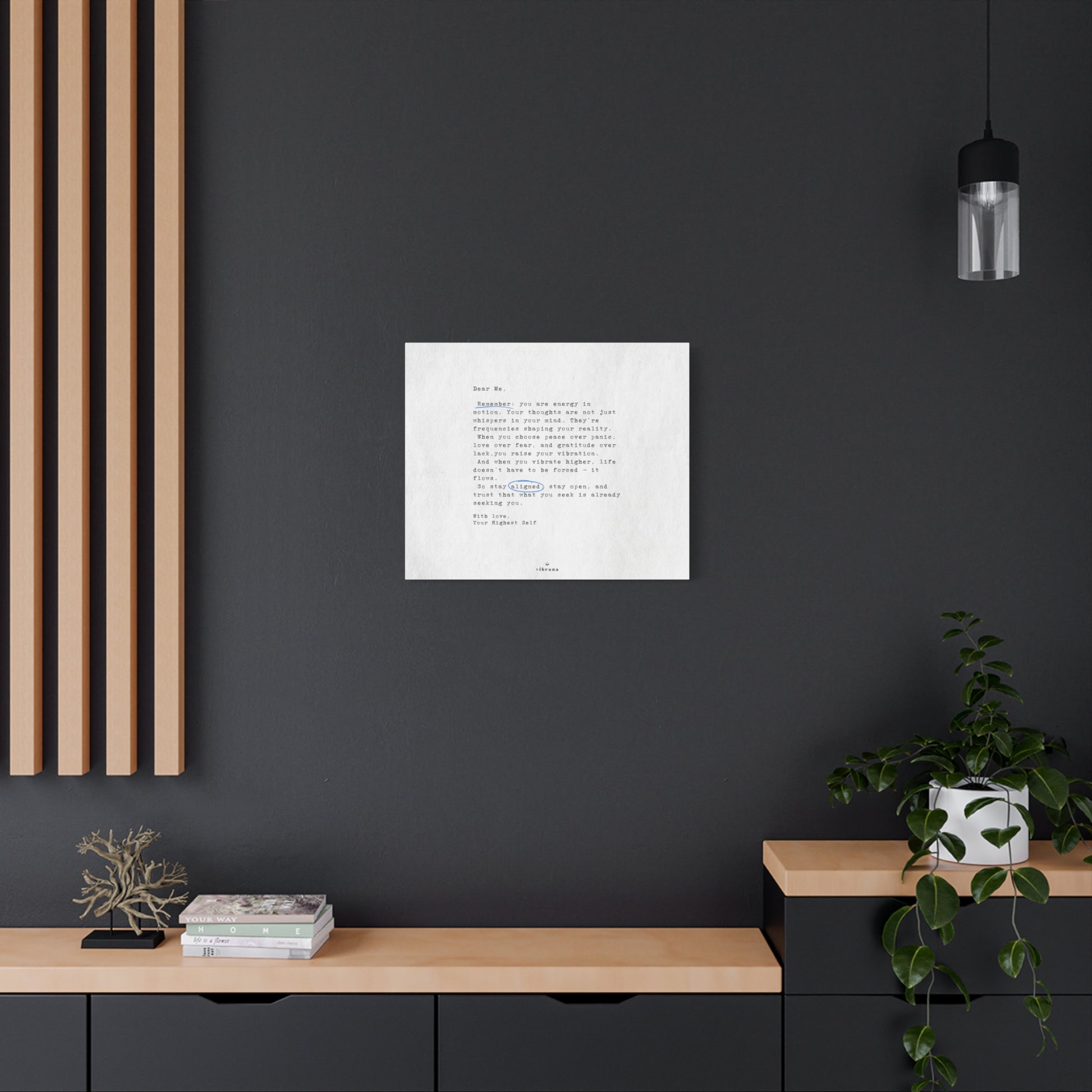 Note to Self Wall Art Canvas