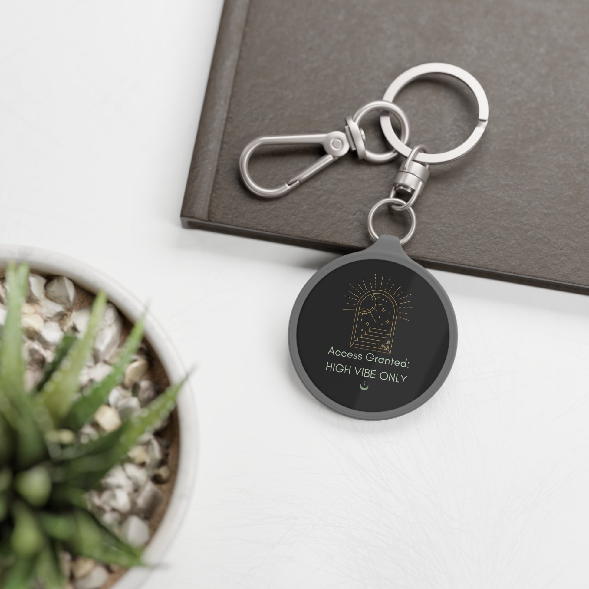 High Vibe Only Keyring
