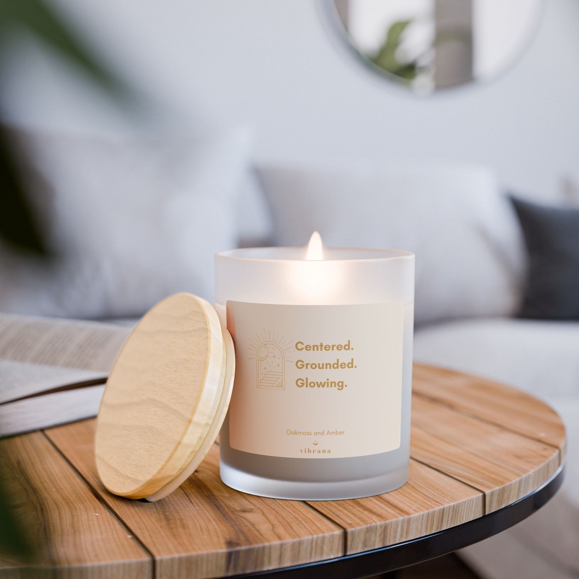 Serene Frosted Glass Candle