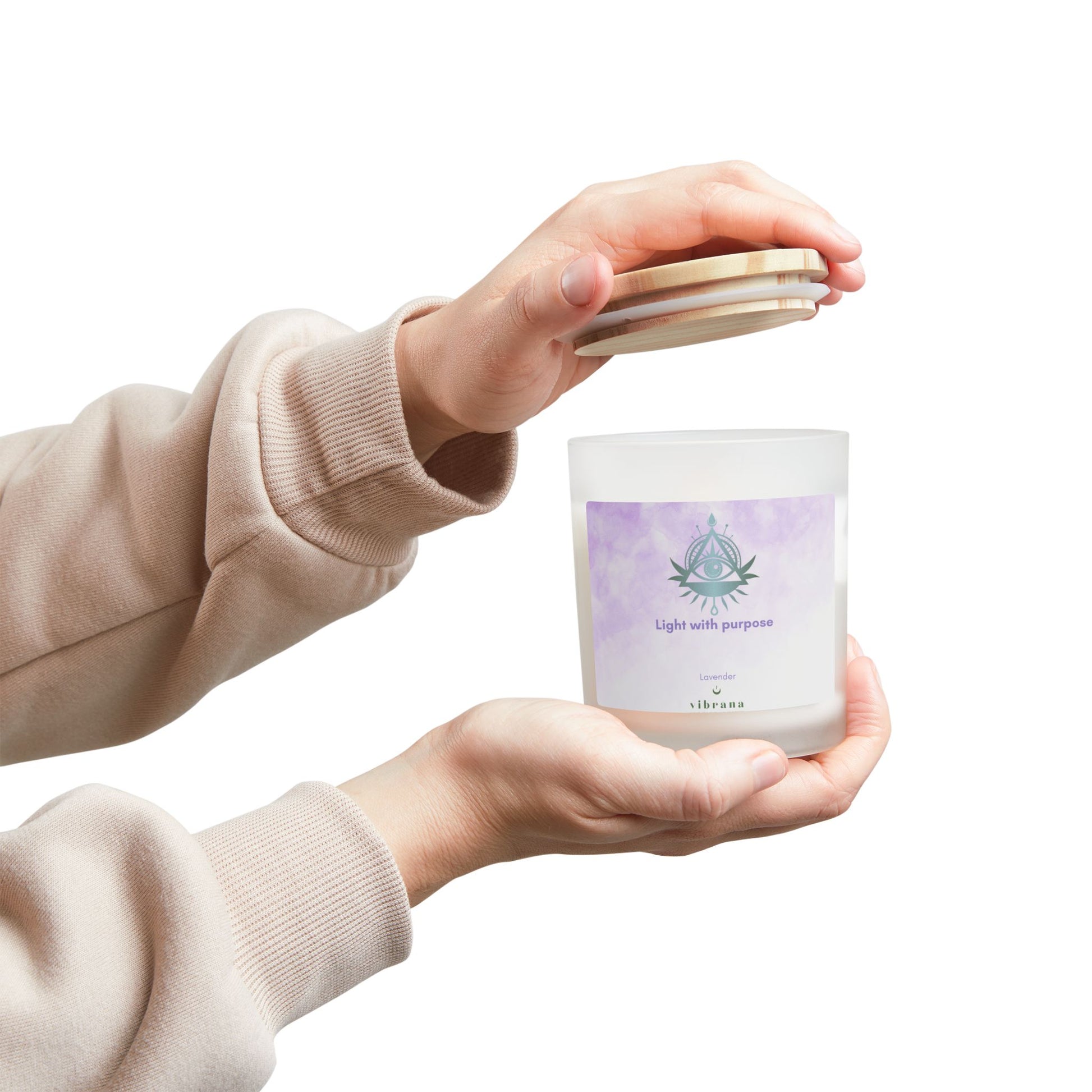 Light with Purpose Frosted Glass Candle