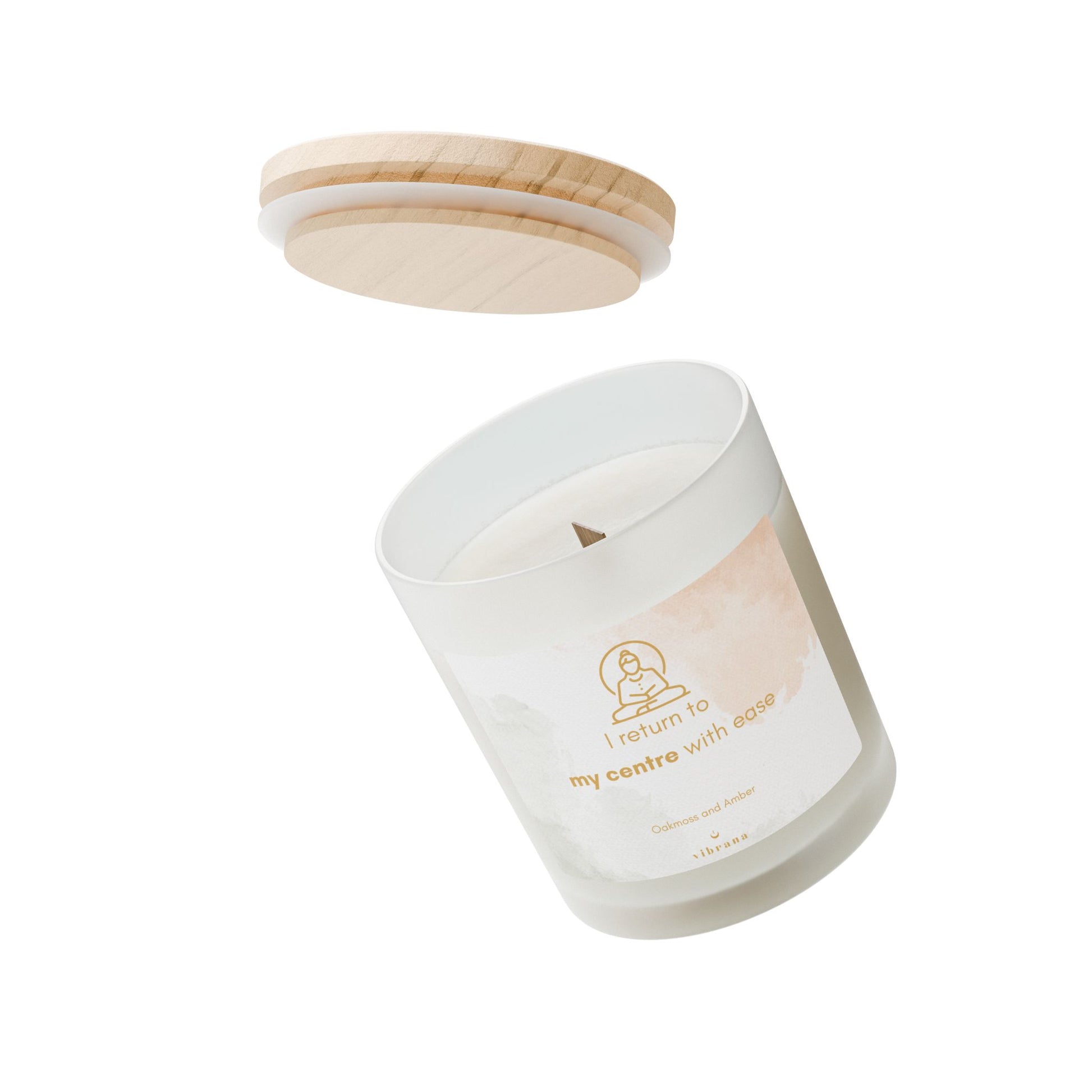 My Center Calming Frosted Glass Candle