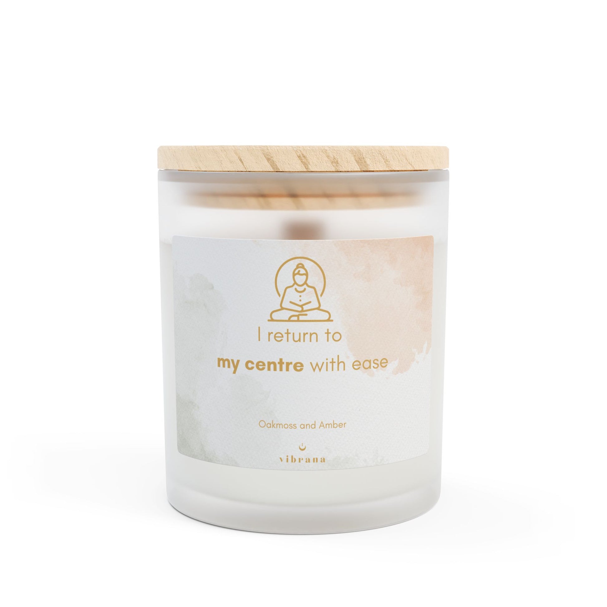 My Center Calming Frosted Glass Candle