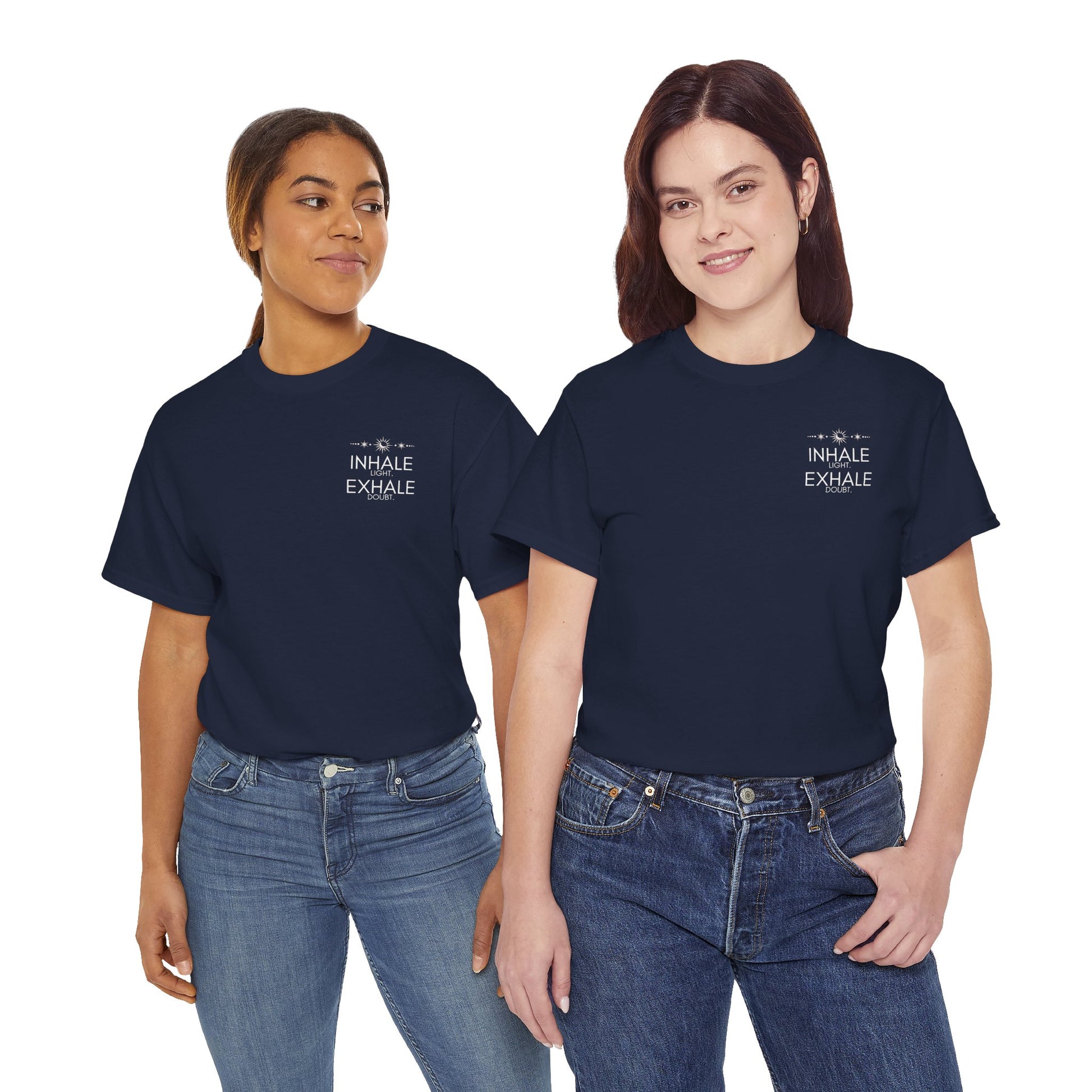Inhale Light Exhale Doubt Heavy Cotton Tee